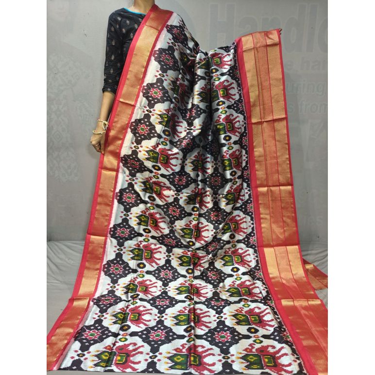 PGMRIDSS5Y06NIDC01- Ikat silk saree