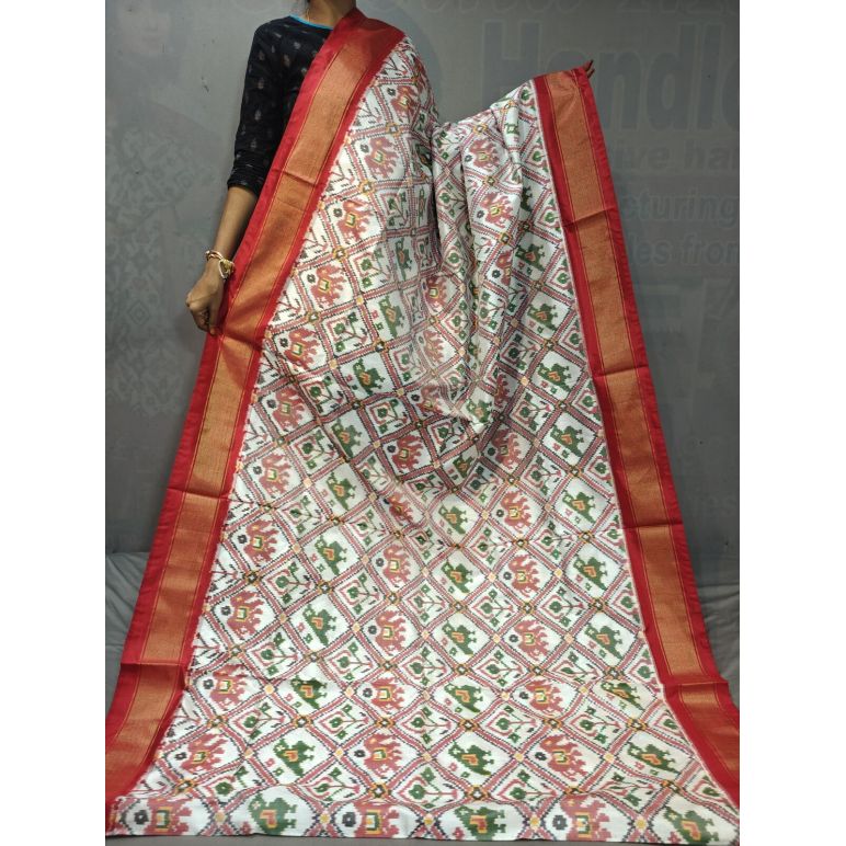 PGMRIDSS5Y06NIDC02- Ikat silk saree