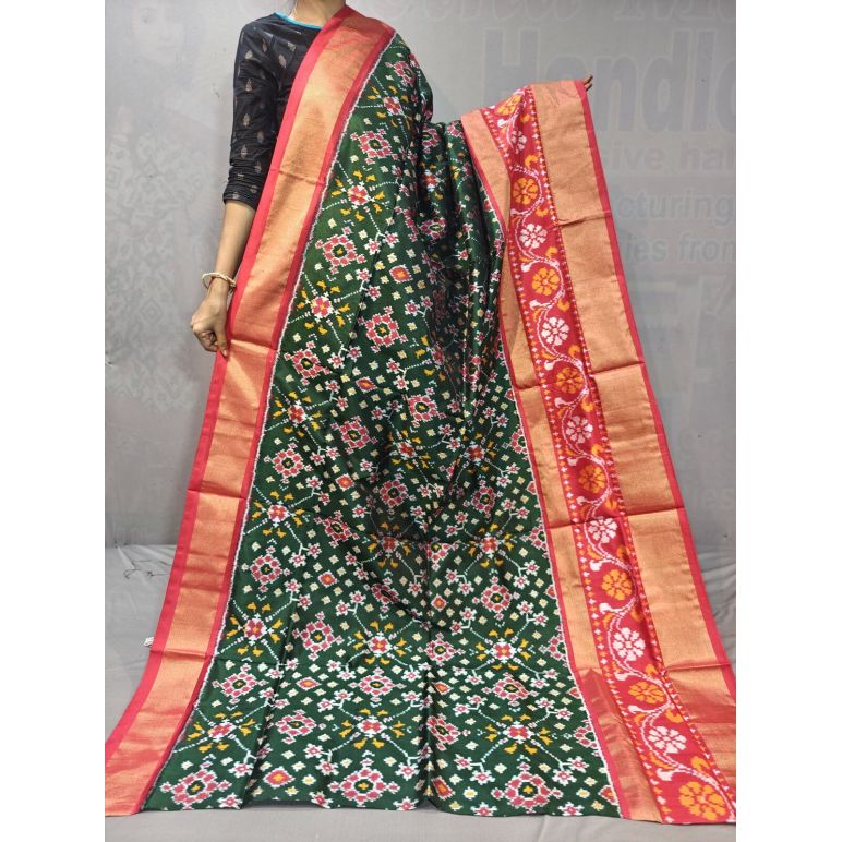 PGMRIDSS5Y06NIDC13- Ikat silk saree