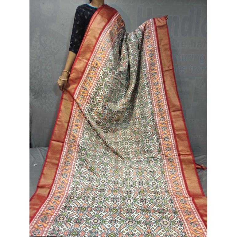 PGMRIDSS5Y06NIDC17- Ikat silk saree