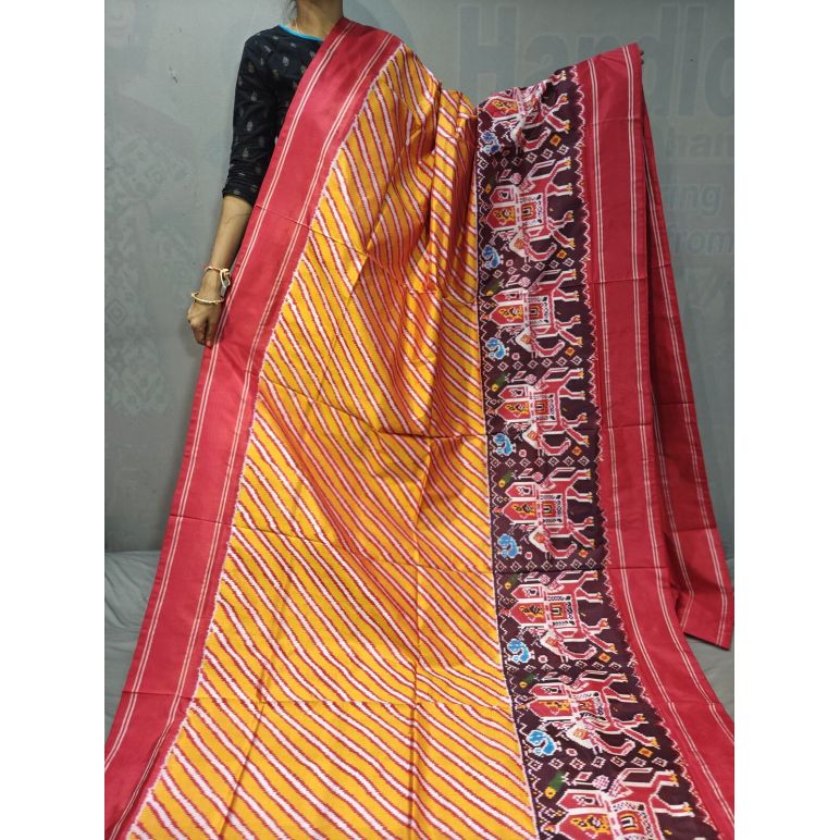 PGMRIDSS5Y06NIDC20- Ikat silk saree