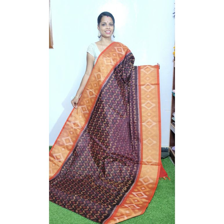 PGMRISCS5Y07EECD05- Ikat Sico saree