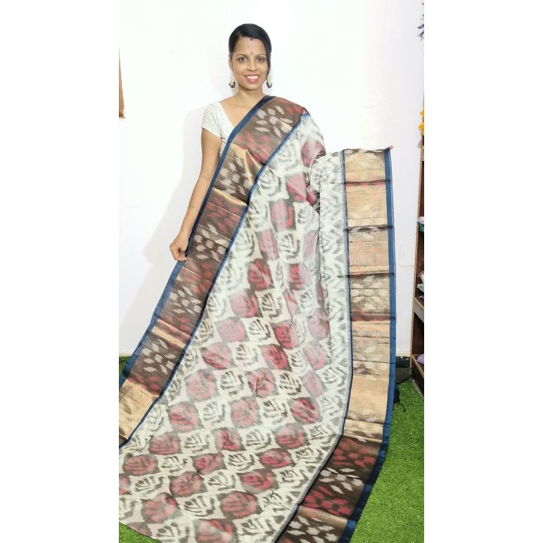 PGMRISCS5Y07EECD11- Ikat Sico saree