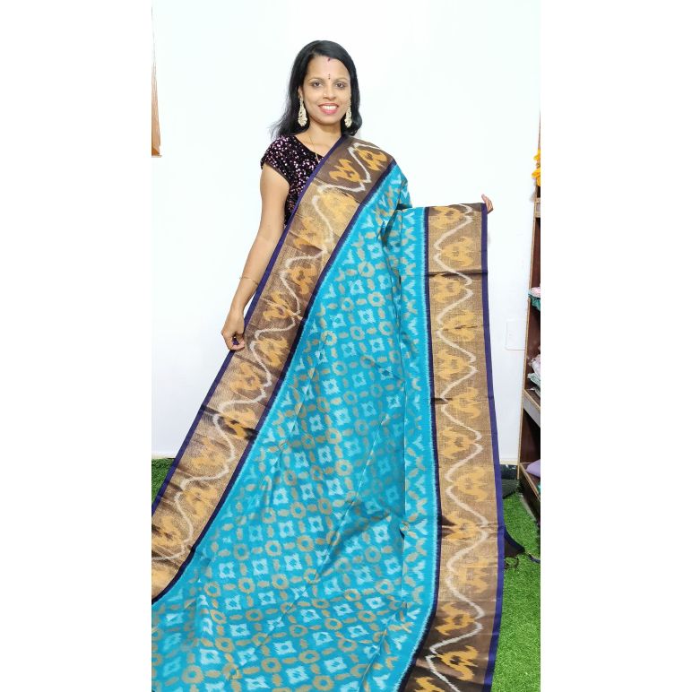 PGMRISCS5Y07EECD12- Ikat Sico saree