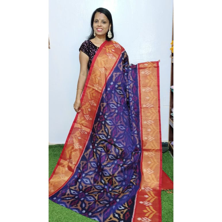 PGMRISCS5Y07EECD38- Ikat Sico saree