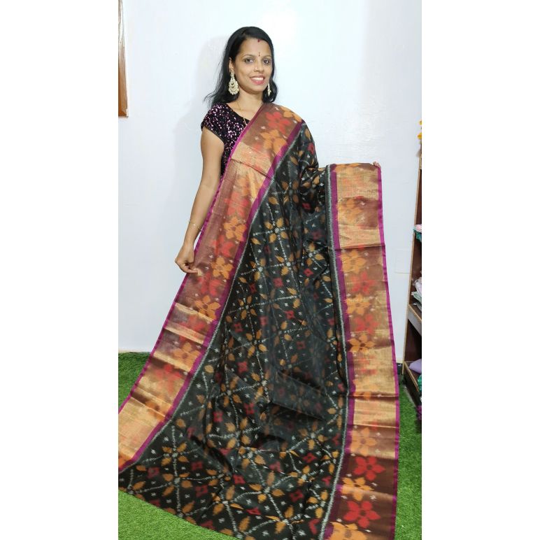 PGMRISCS5Y07EECD42- Ikat Sico saree