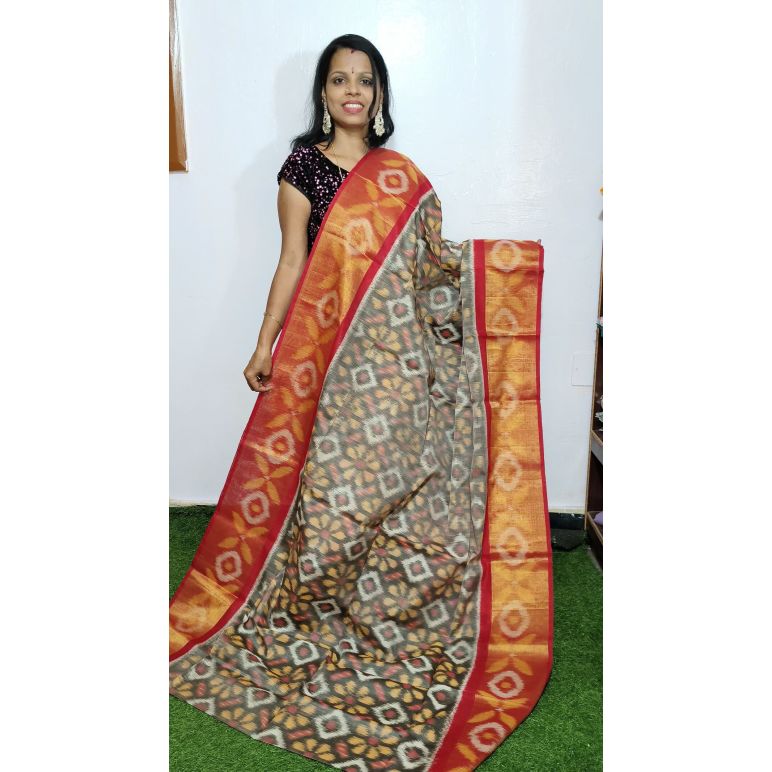 PGMRISCS5Y07EECD44- Ikat Sico saree