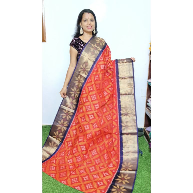 PGMRISCS5Y07EECD45- Ikat Sico saree