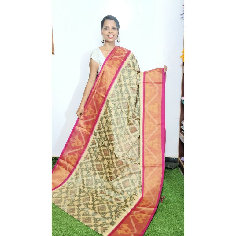 PGMRISCS5Y07EECD49- Ikat Sico saree