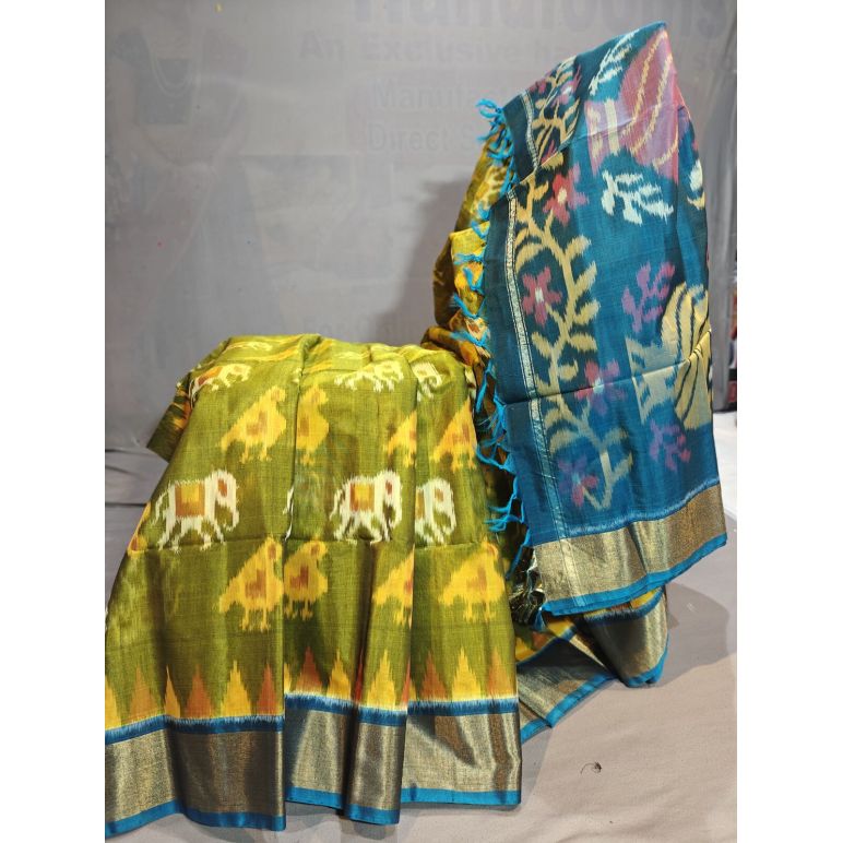 PGMRISCS5Y08EDDC06- Ikat Sico saree