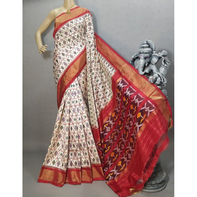 PRIHIDSS5Y05BTCC08- Ikat silk saree