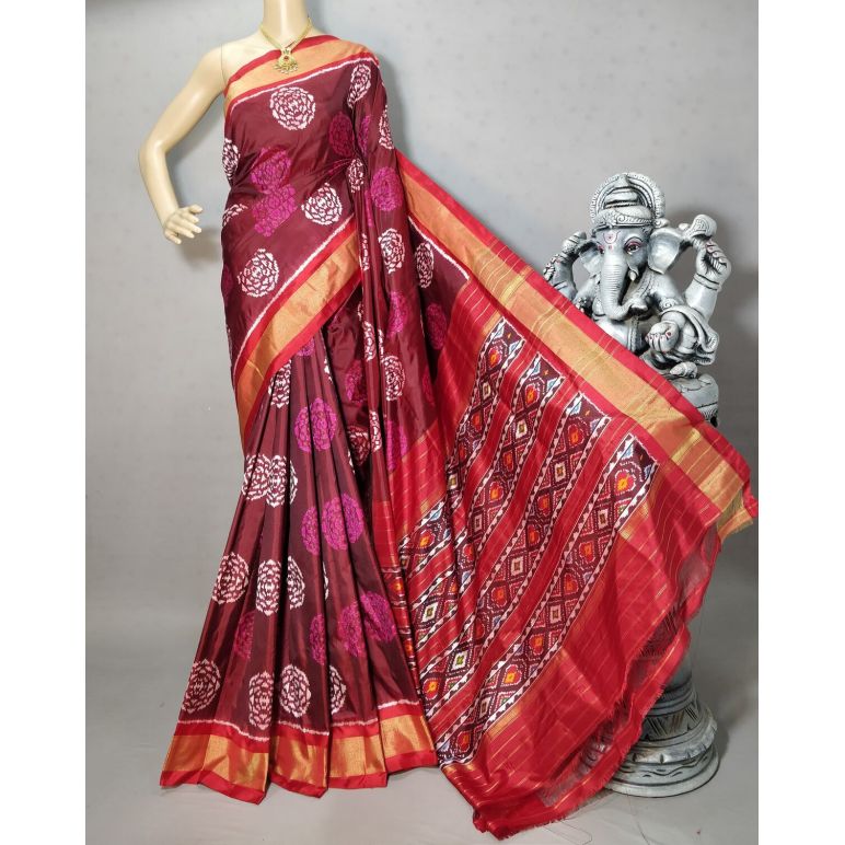 PRIHIDSS5Y05BTCC13- Ikat silk saree