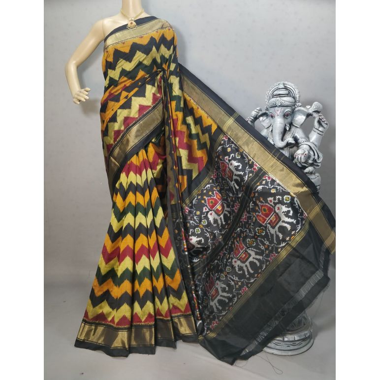 PRIHIDSS5Y05BTCC33- Ikat silk saree
