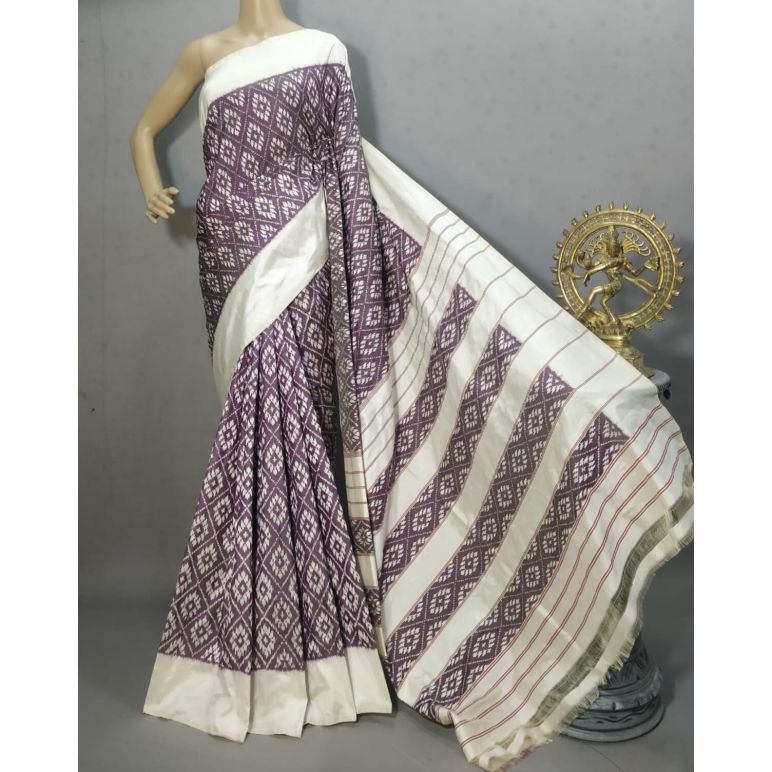 PRKSIDSS5Y05NDDC02- Ikat silk saree