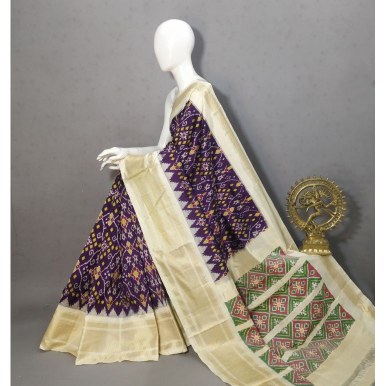 PRKSIDSS5Y05NDDC09- Ikat silk saree
