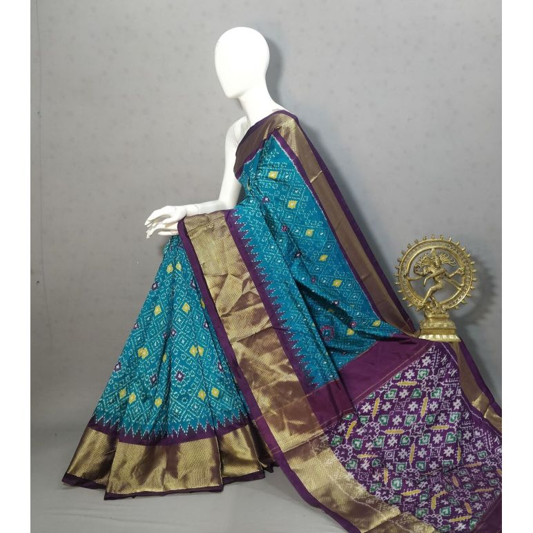 PRKSIDSS5Y05NDDC11- Ikat silk saree