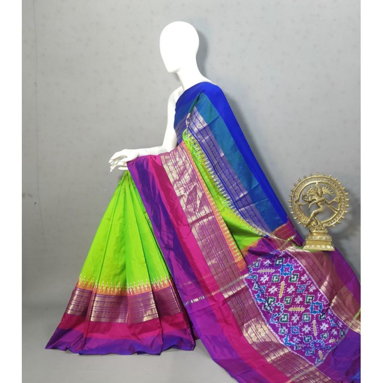 PRKSIDSS5Y05NDDC14- Ikat silk saree