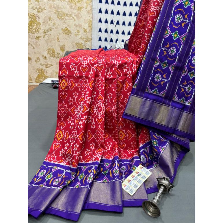 PRMHIDSS5Y06BSDC06- Ikat silk saree
