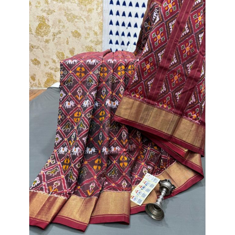 PRMHIDSS5Y06BSDC13- Ikat silk saree