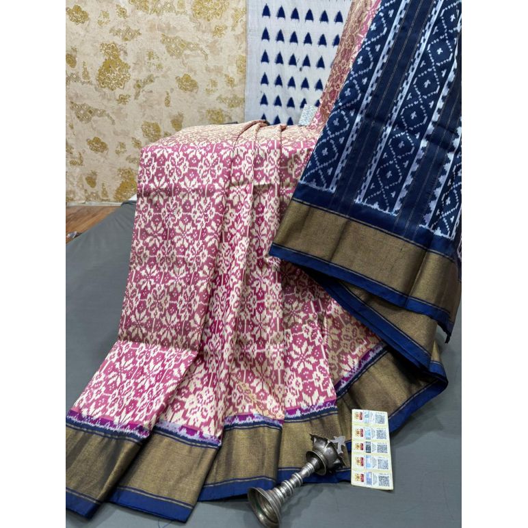 PRMHIDSS5Y06BSDC14- Ikat silk saree