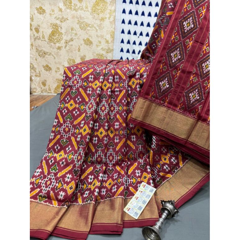 PRMHIDSS5Y06BSDC15- Ikat silk saree