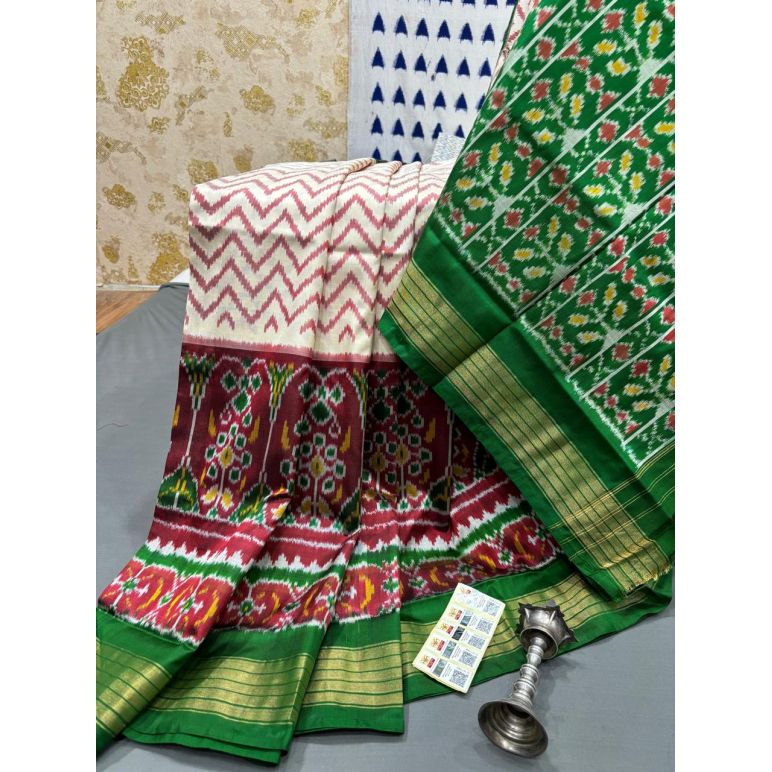 PRMHIDSS5Y06BSDC16- Ikat silk saree