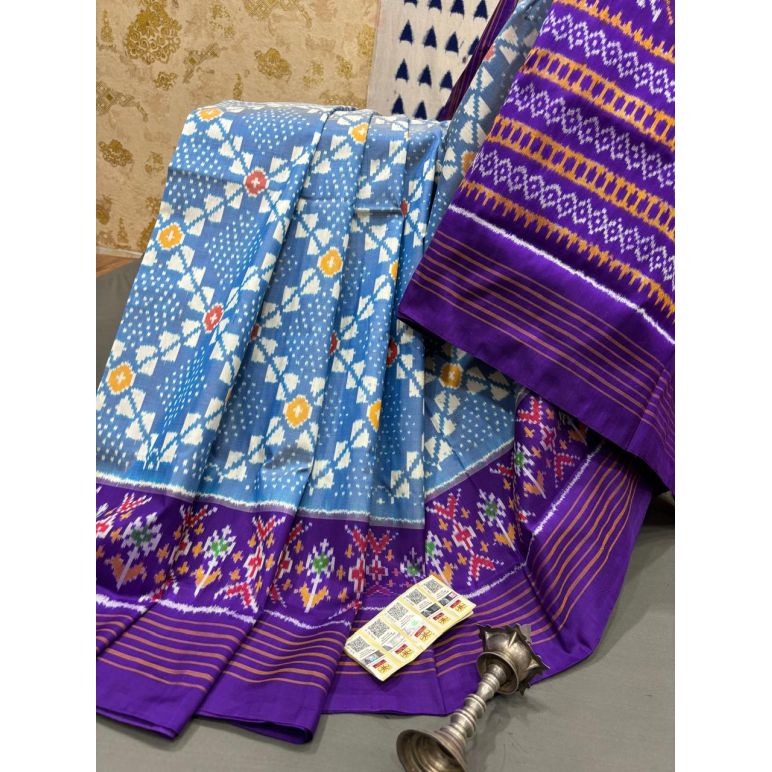 PRMHIDSS5Y06BSDC17- Ikat silk saree