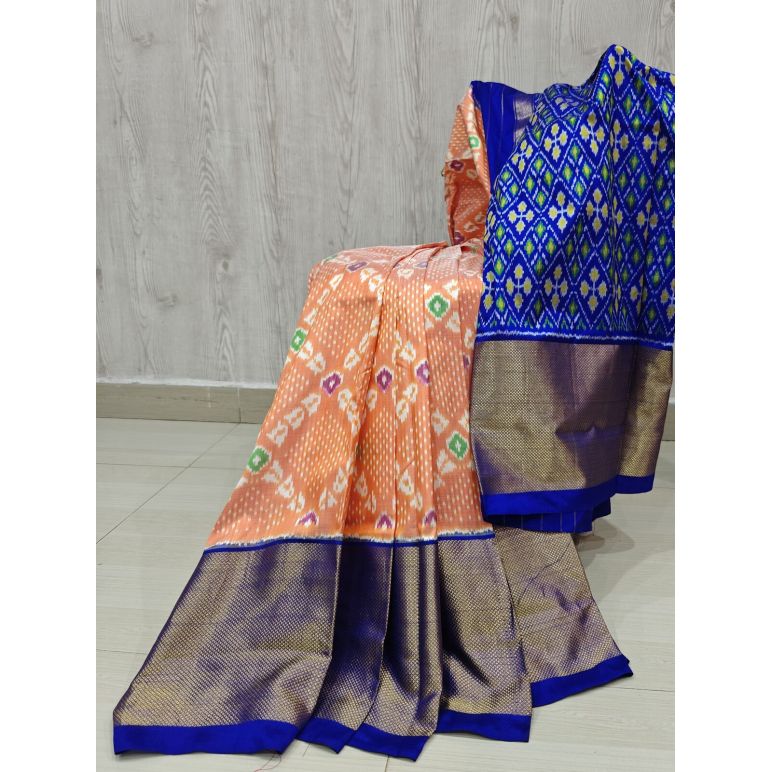 PSHLIDSS5Y04NCDD17- Ikat silk saree