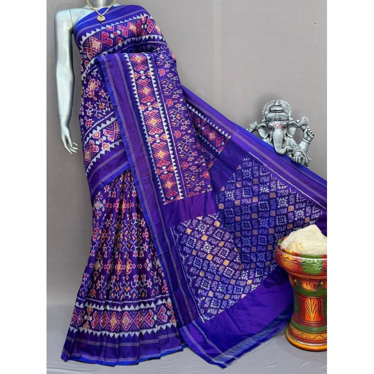 PSNTIDSS5A30BNCC24- Ikat silk saree