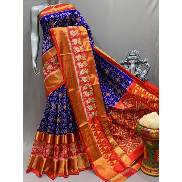 PSNTIDSS5Y03NDCD03- Ikat silk saree