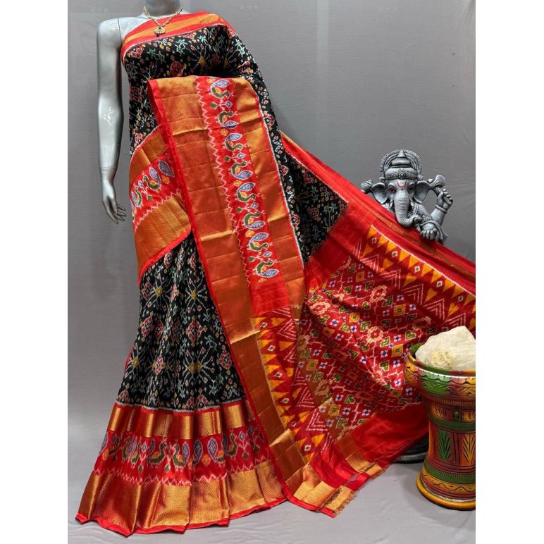 PSNTIDSS5Y03NDCD19- Ikat silk saree