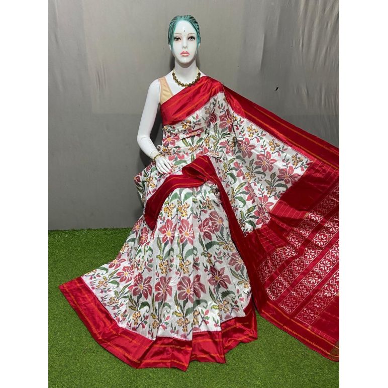 PSRGIDSS5Y03NSCC01- Ikat silk saree