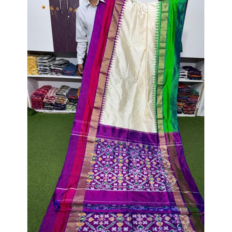 PSRGIDSS5Y03TZDD14- Ikat silk saree