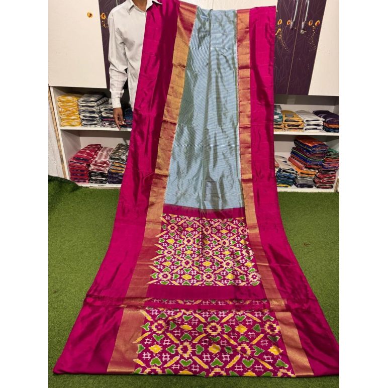 PSRGIDSS5Y03TZDD20- Ikat silk saree