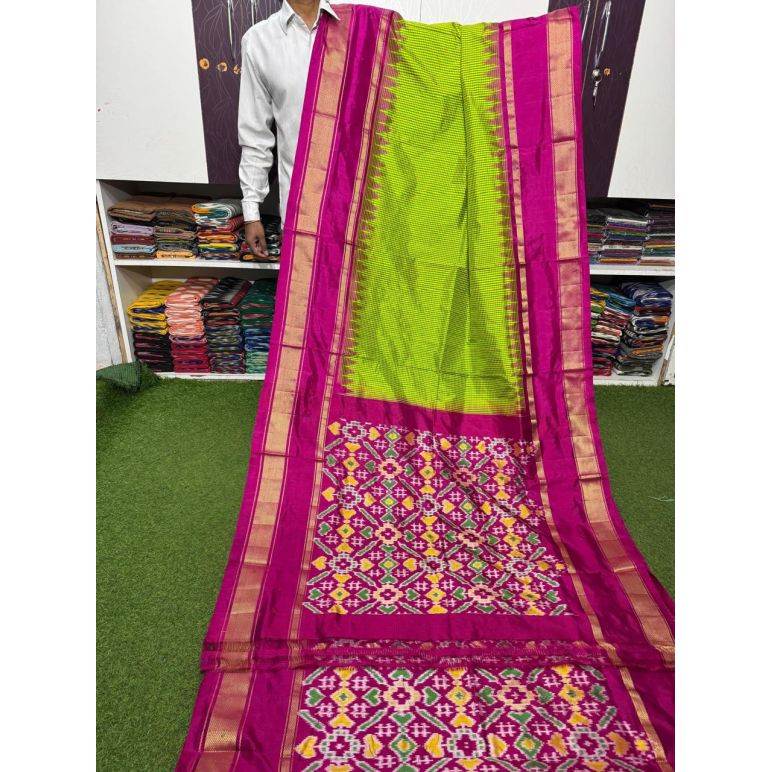 PSRGIDSS5Y05TZDC03- Ikat silk saree