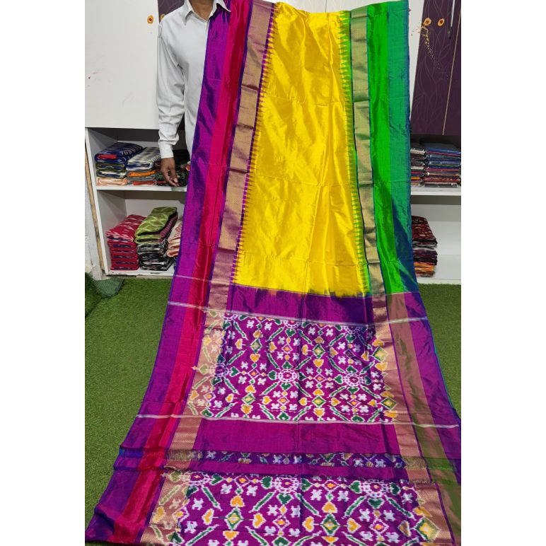 PSRGIDSS5Y05TZDC04- Ikat silk saree