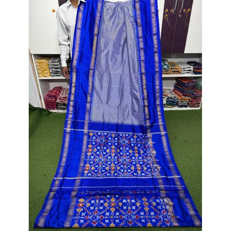 PSRGIDSS5Y05TZDC08- Ikat silk saree