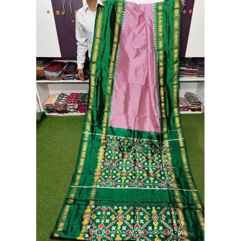 PSRGIDSS5Y05TZDC13- Ikat silk saree
