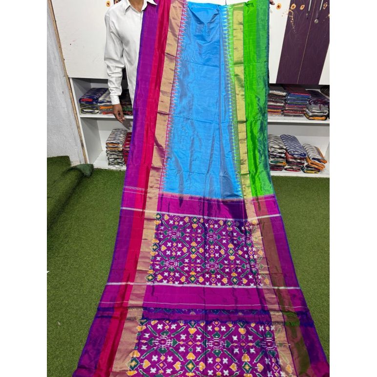 PSRGIDSS5Y05TZDC16- Ikat silk saree
