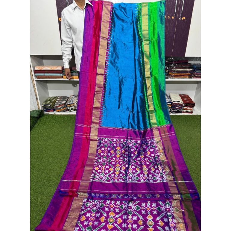 PSRGIDSS5Y05TZDC18- Ikat silk saree