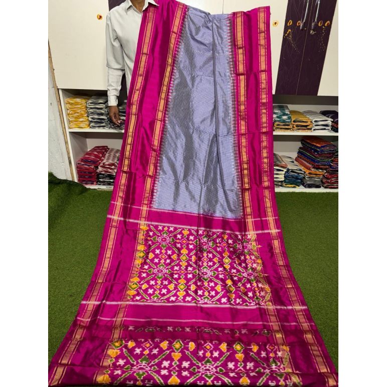 PSRGIDSS5Y05TZDC24- Ikat silk saree