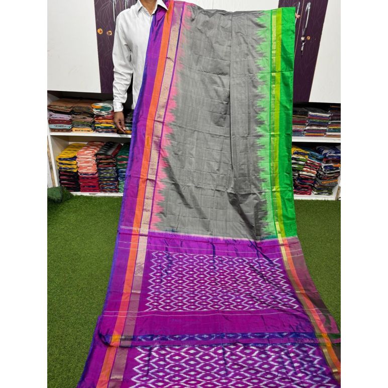 PSRGILWS5Y06XZDC12- light weight Ikat silk saree