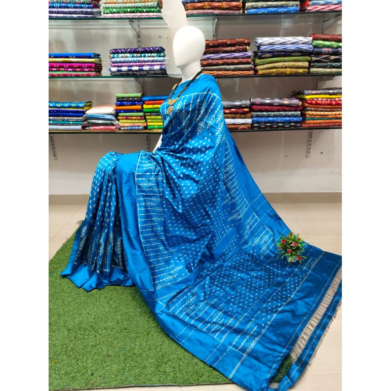 PSRHIDSS5Y05BZCD04- Ikat silk saree