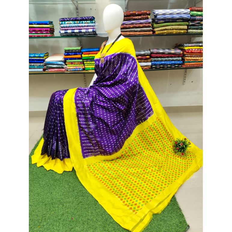 PSRHIDSS5Y05BZCD06- Ikat silk saree