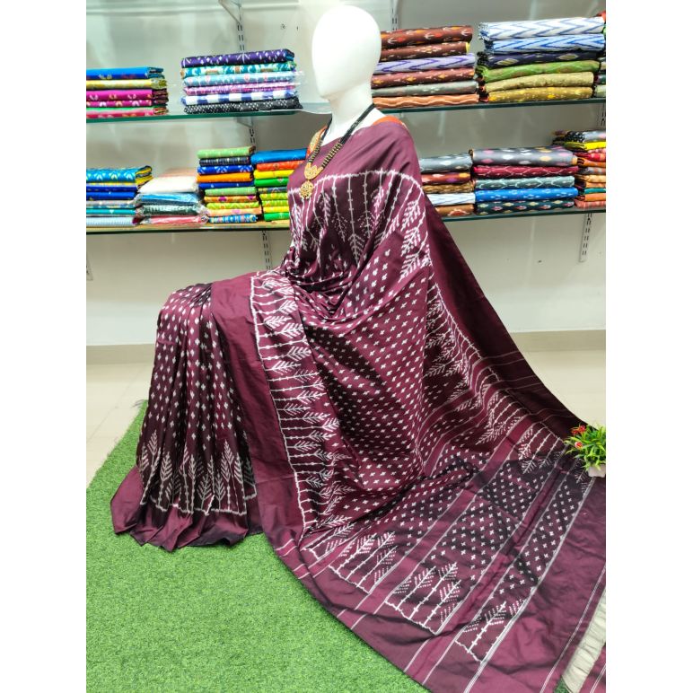PSRHIDSS5Y05BZCD07- Ikat silk saree