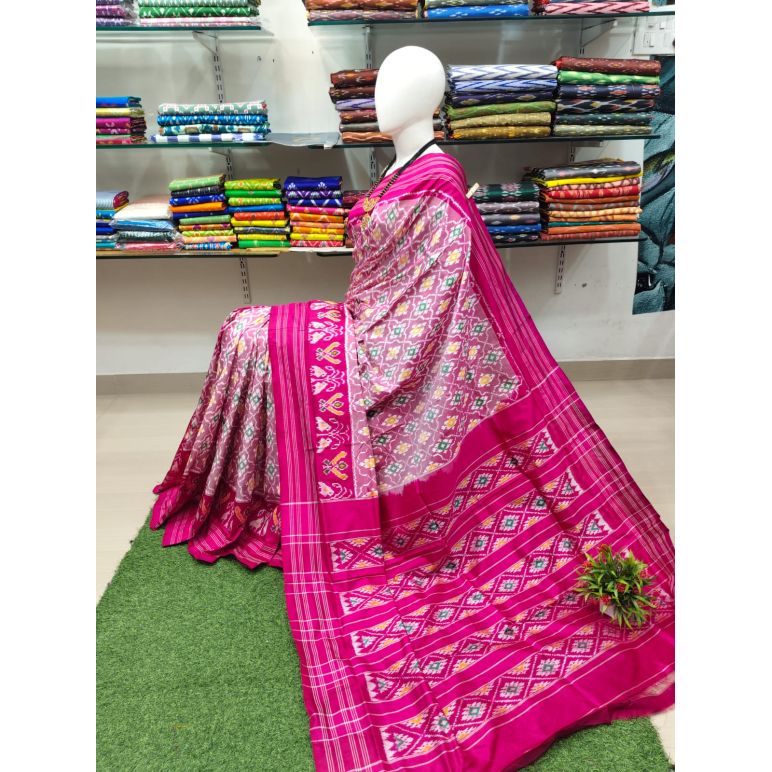 PSRHIDSS5Y06BCCD03- Ikat silk saree