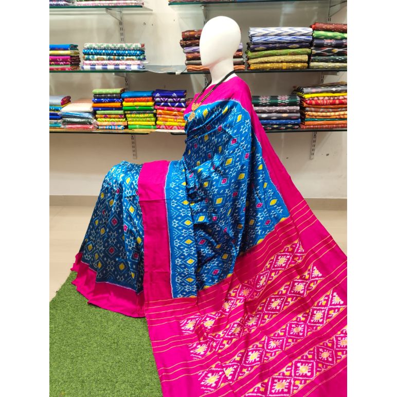 PSRHIDSS5Y06BCCD04- Ikat silk saree