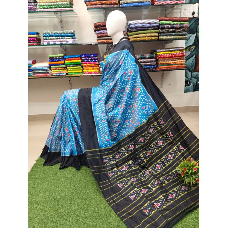 PSRHIDSS5Y06BCCD05- Ikat silk saree