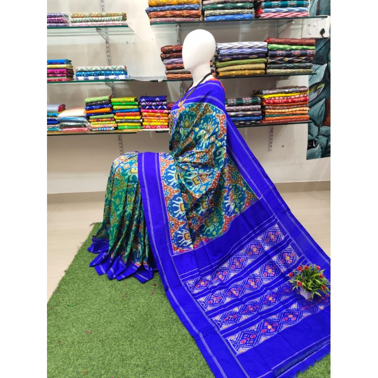PSRHIDSS5Y06BCCD06- Ikat silk saree