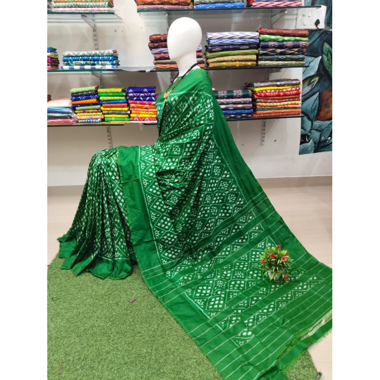 PSRHIDSS5Y06BCCD07- Ikat silk saree